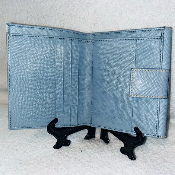 Prada Saffiano Periwinkle Bifold Wallet - Picture 10 of 16